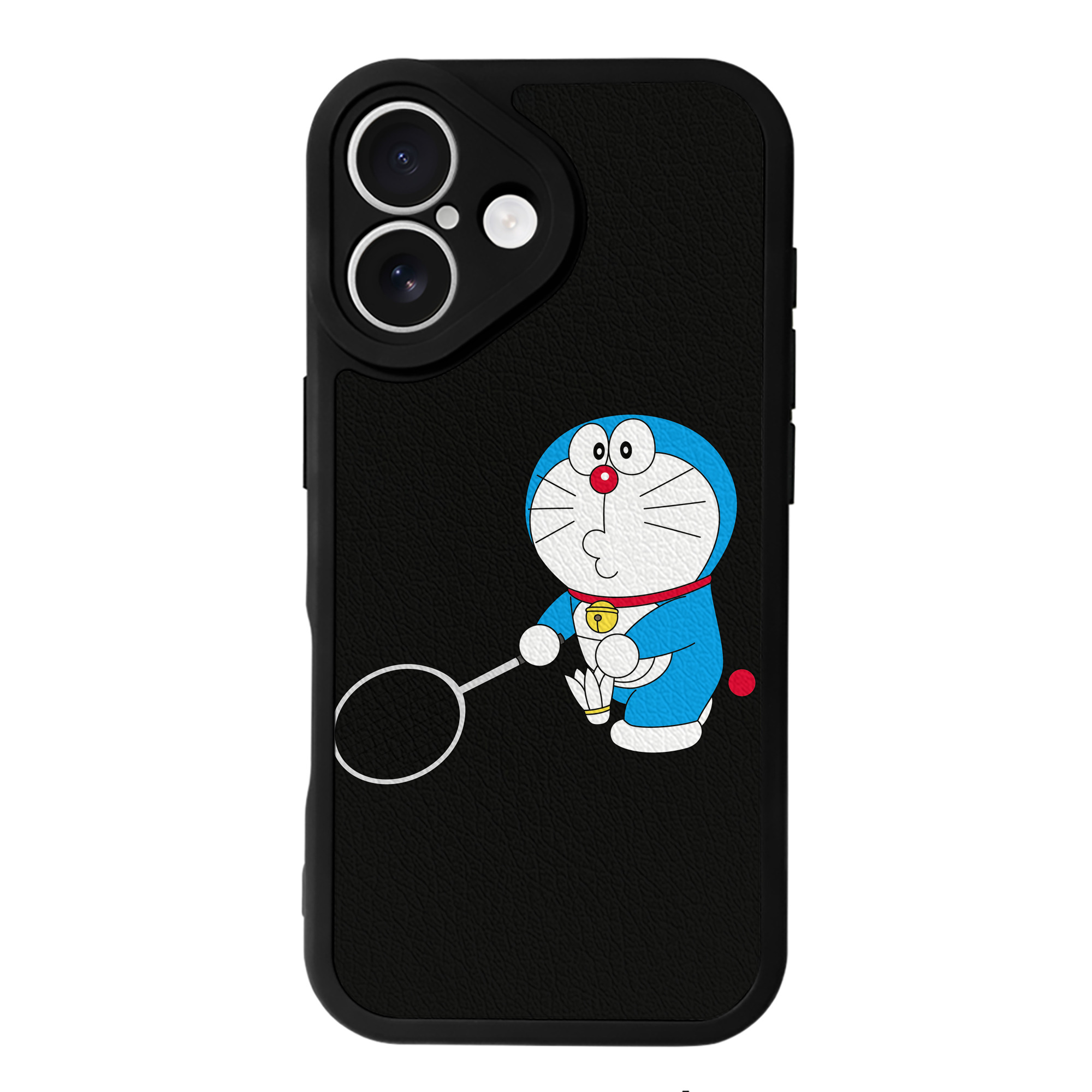 （画像用） ドラえもん Doraemon 【iPhone 16シリーズ対応】シリコンスマホケース（レザー調） 材質：シリコン